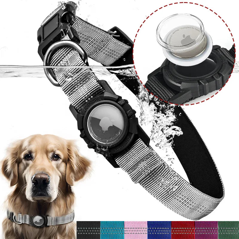 PawTrace™ - Airtag Dog Collar with Waterproof AirTag Case